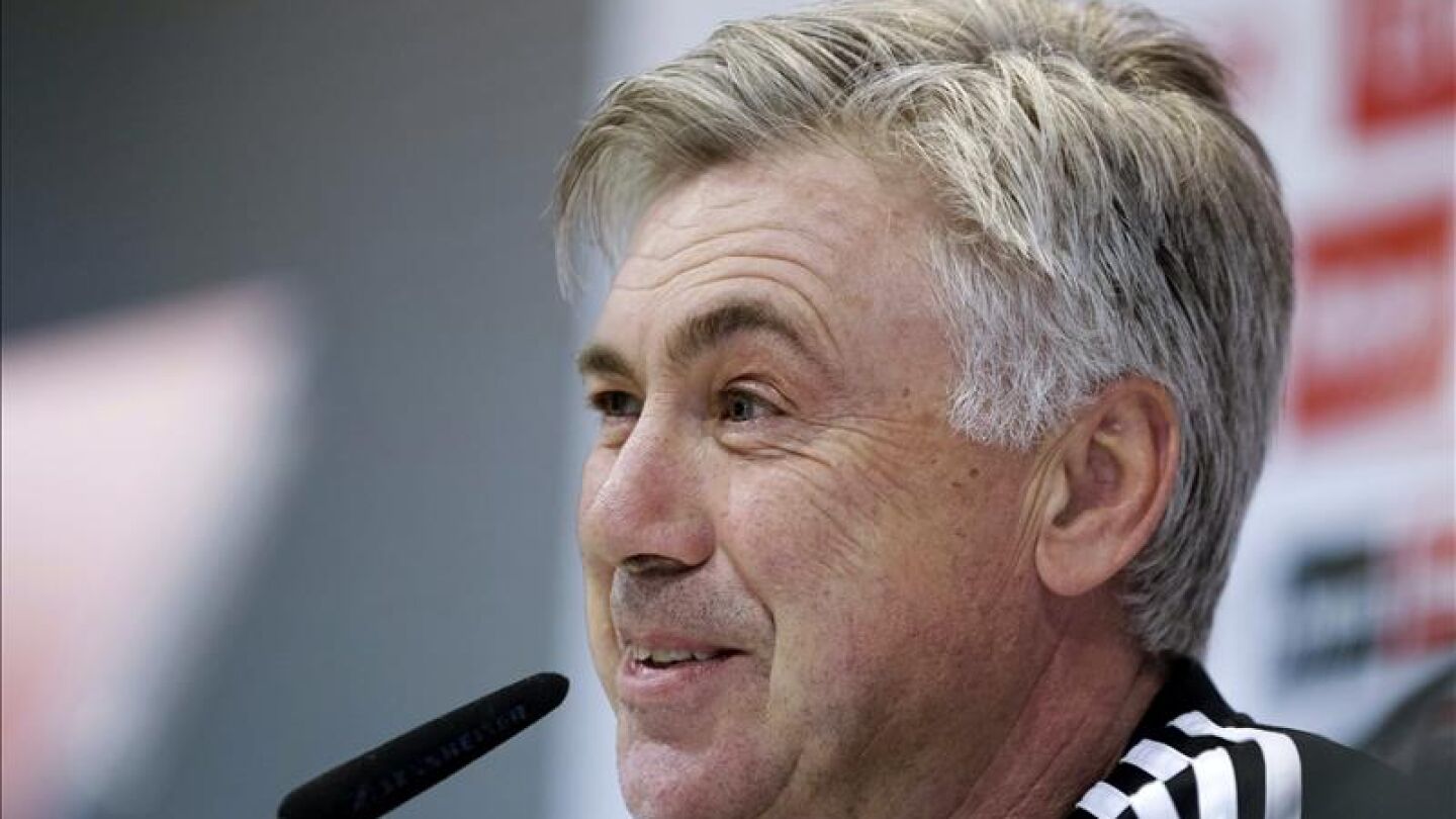 El entrenador del Real Madrid, el italiano Carlo Ancelotti