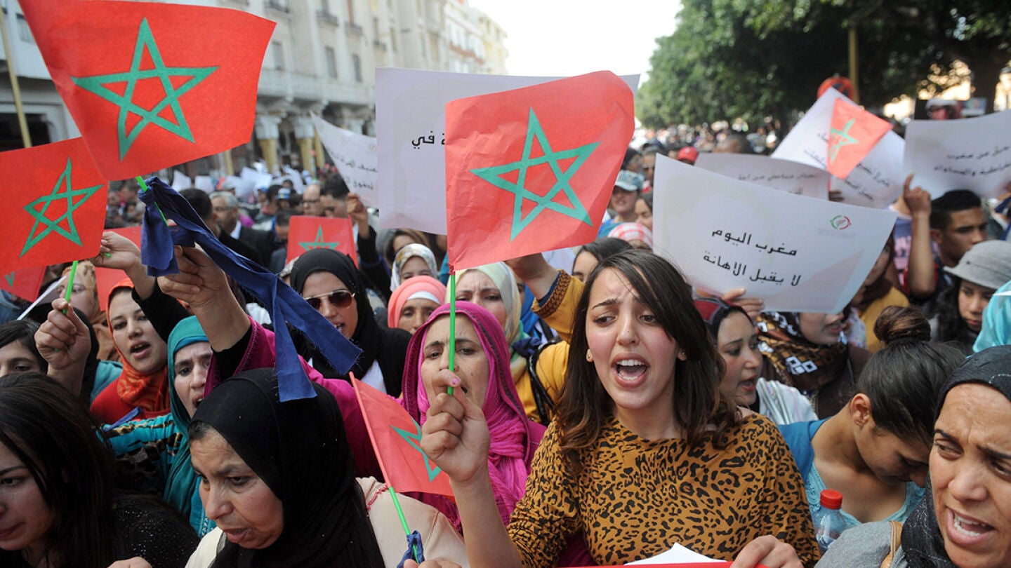 Manifestaci&oacute;n en Marruecos por el D&iacute;a de la Mujer