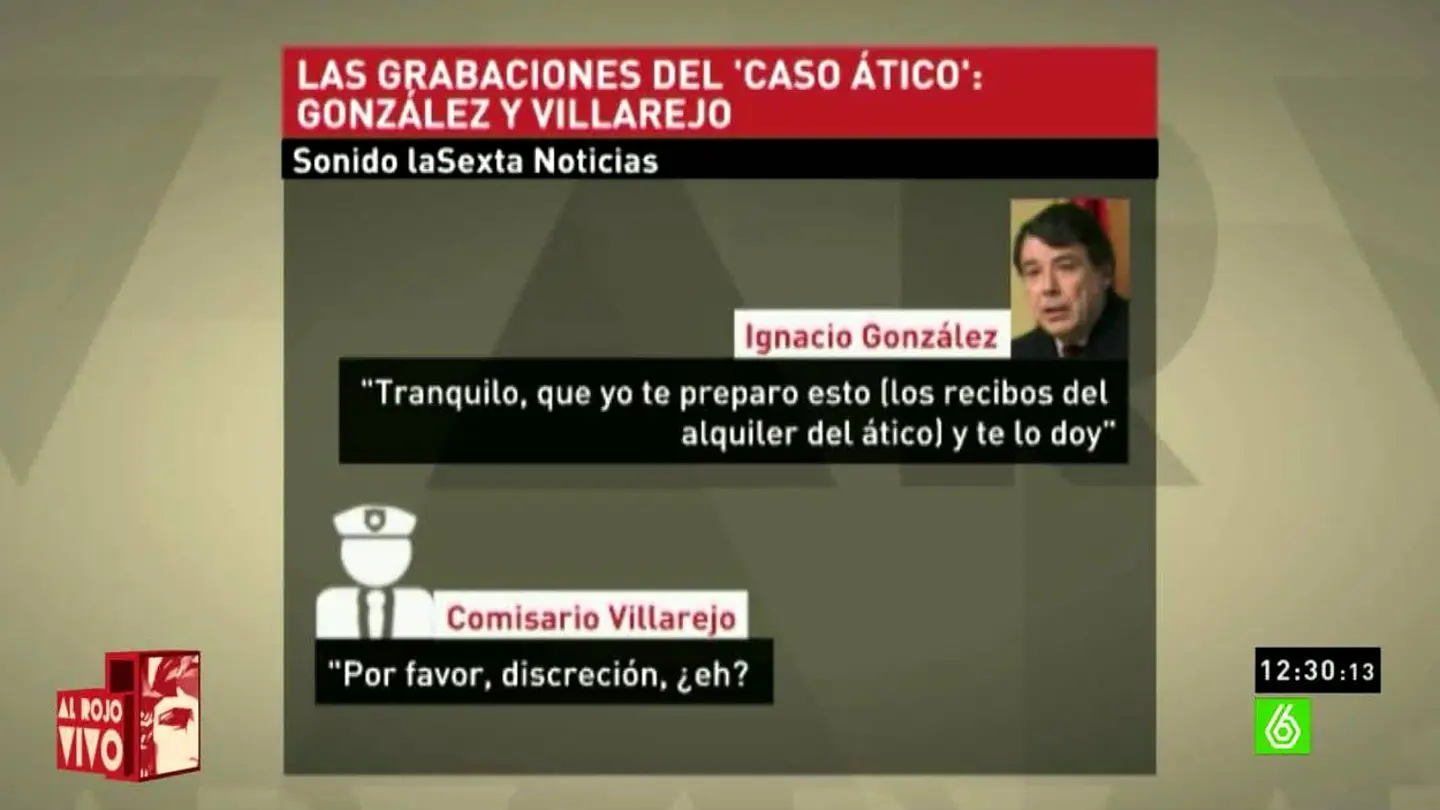 Grabación Ignacio González y Villarejo Grabación Ignacio González y Villarejo