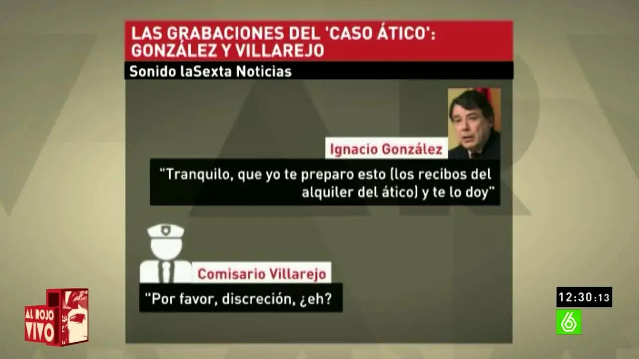 Grabación Ignacio González y Villarejo