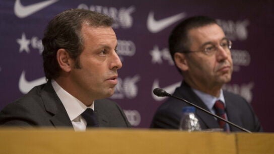Sandro Rosell y Josep Maria Bartomeu