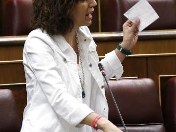 Irene Lozano durante su intervención en la sesión de Control al Ejecutivo Irene Lozano durante su intervención en la sesión de Control al Ejecutivo