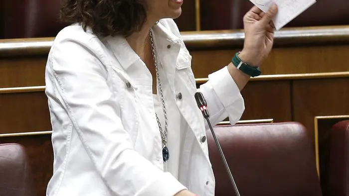 Irene Lozano durante su intervención en la sesión de Control al Ejecutivo