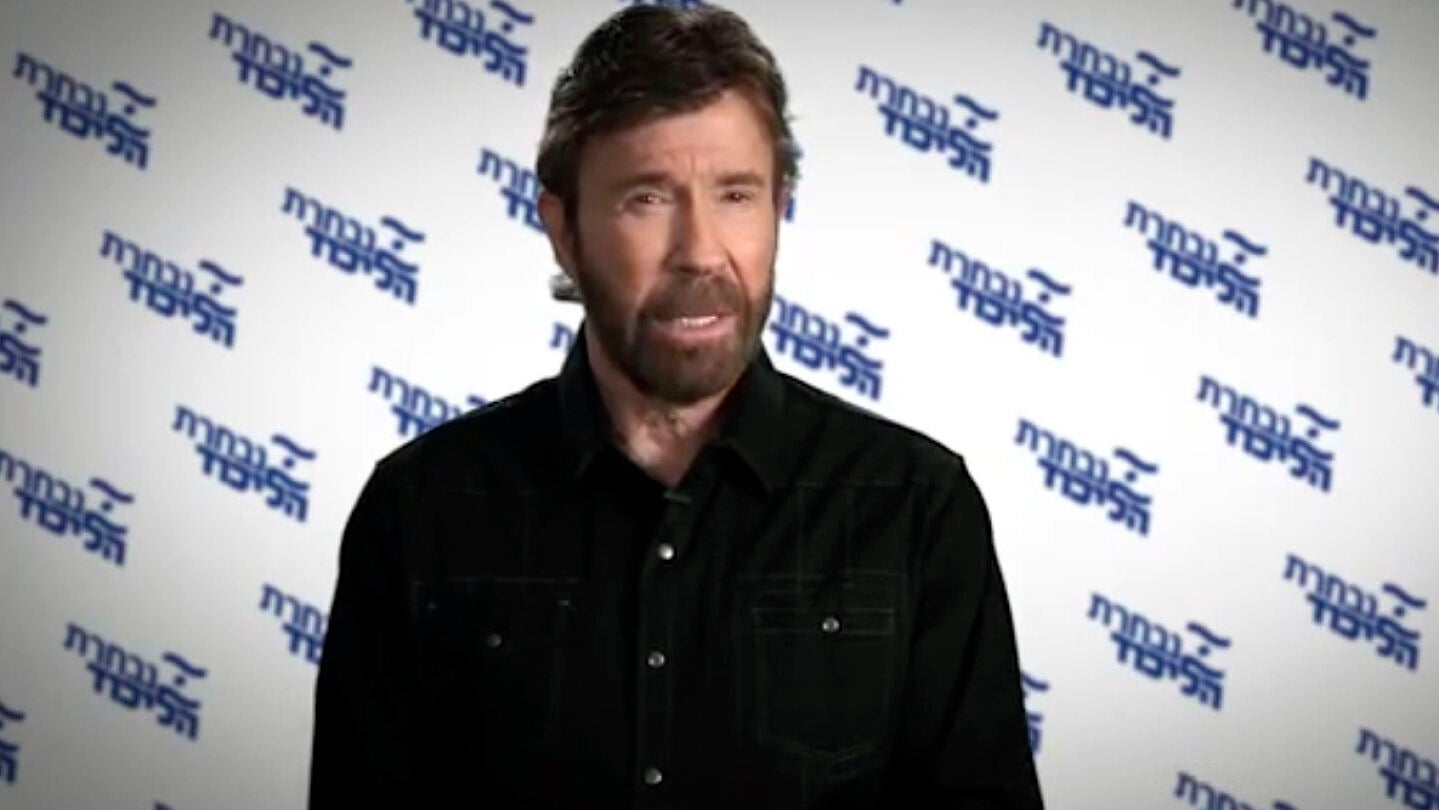 El actor Chuck Norris pide el voto para Netanyahu