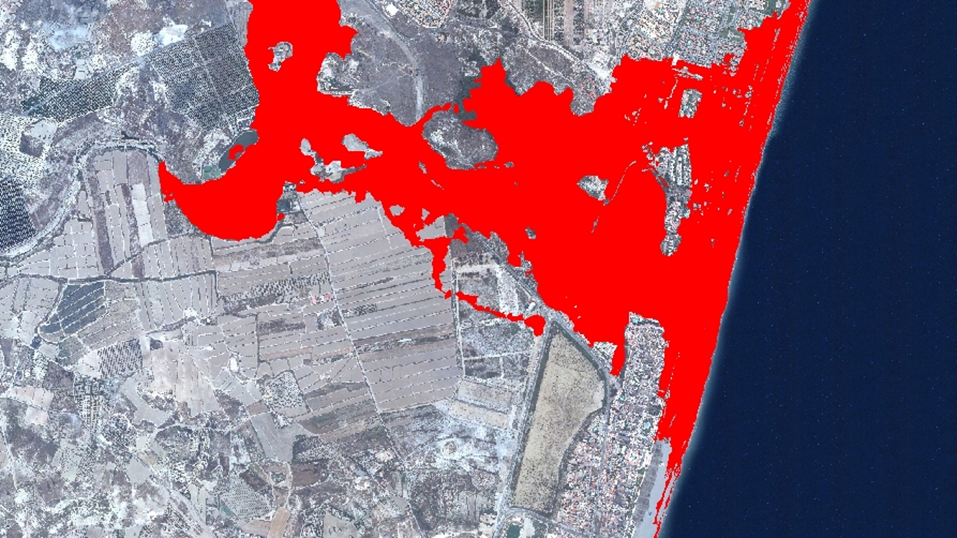 Simulación de zonas inundables en la des