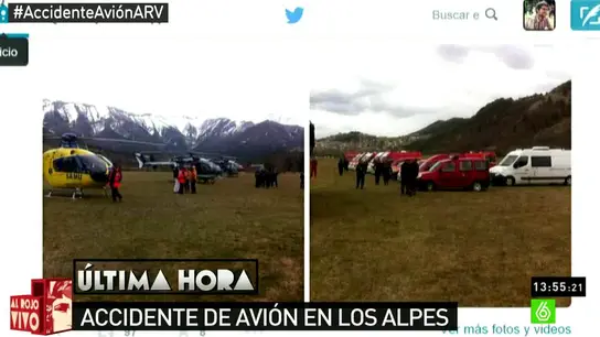Imágenes de avión estrellado Imágenes de avión estrellado