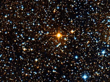 UY Scuti en una captura de telescopio UY Scuti en una captura de telescopio