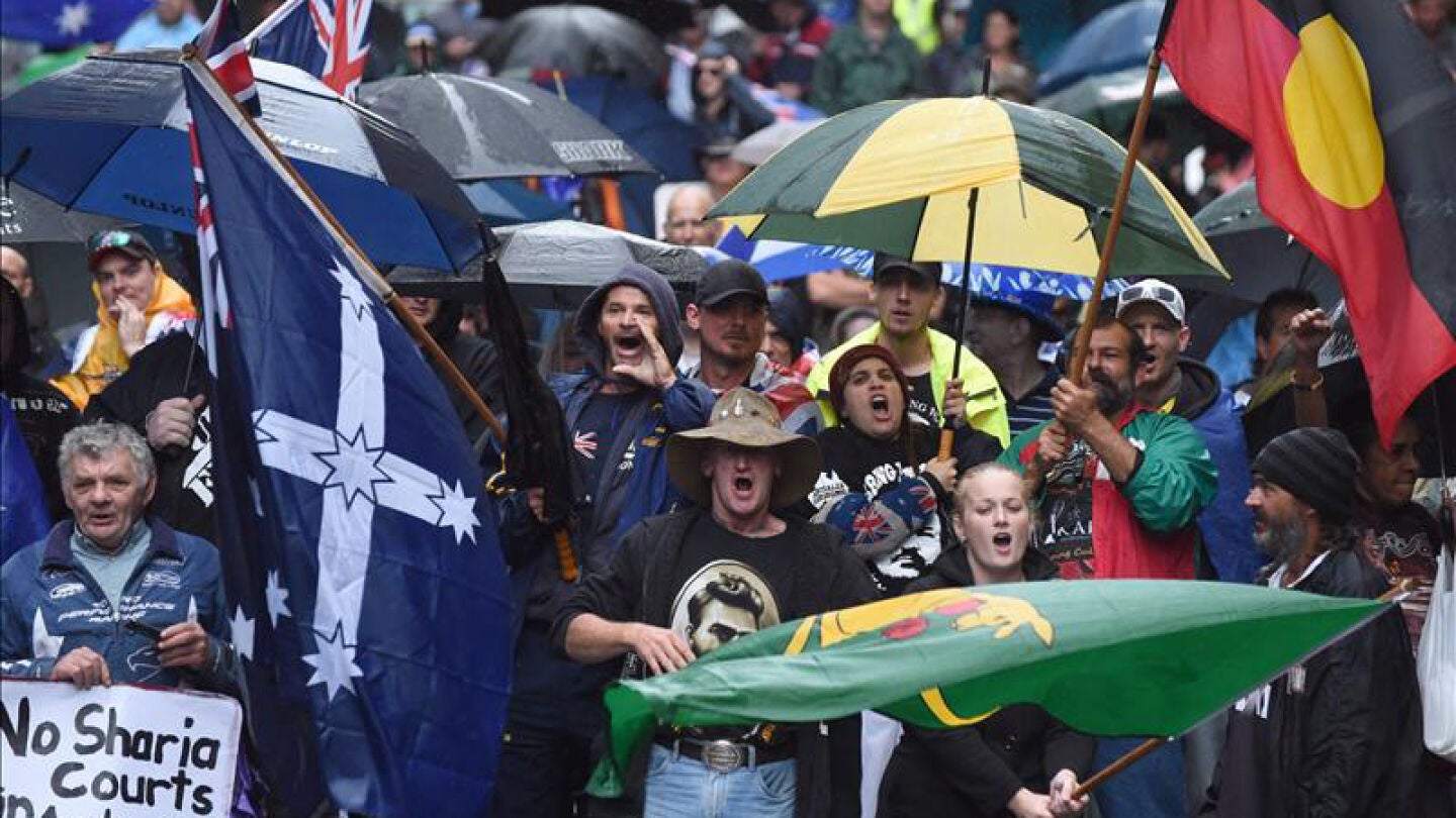 Disturbios en varias protestas contra el islamismo en Australia