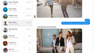 Facebook Messenger versión web