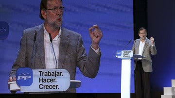 Rajoy, en el acto donde el PP ha presentado su programa marco para los próximos comicios