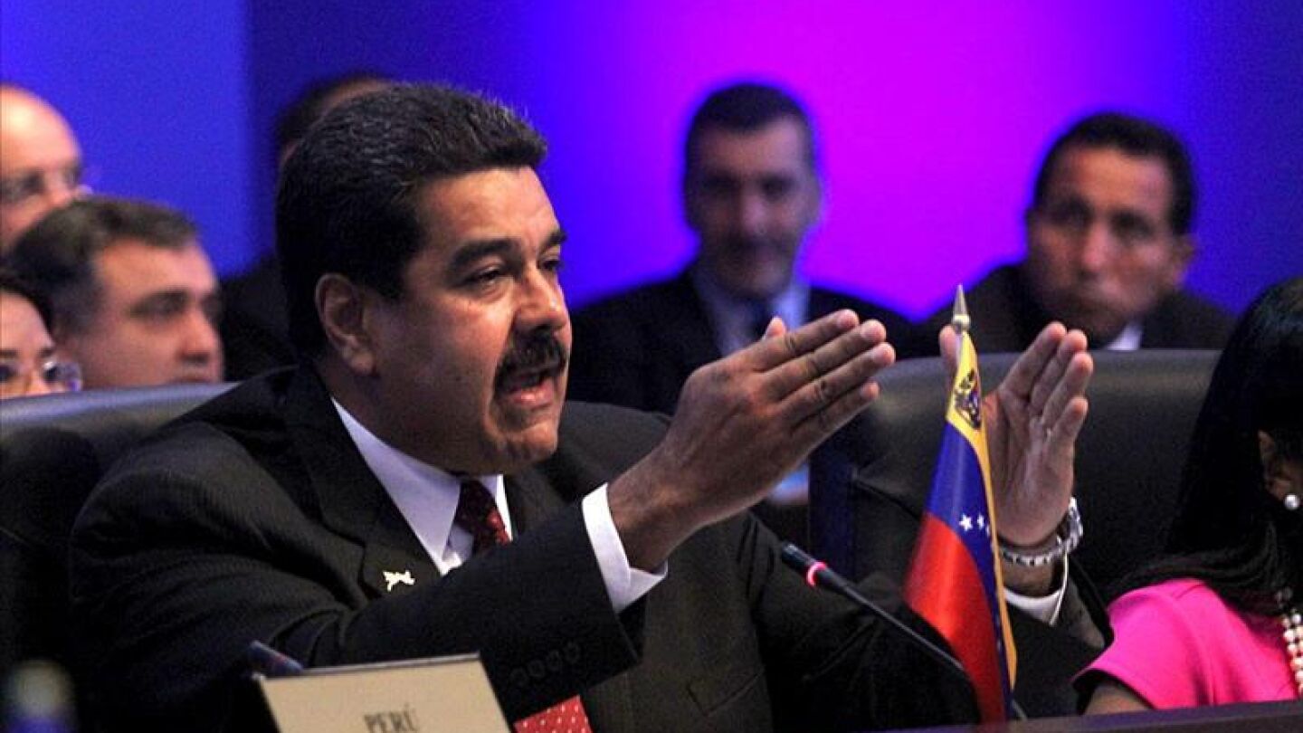 Intervenci&oacute;n del presidente de Venezuela, Nicol&aacute;s Maduro.