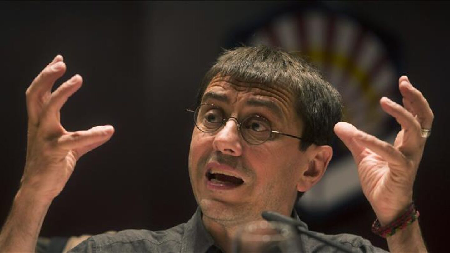 Juan Carlos Monedero durante un acto acad&eacute;mico