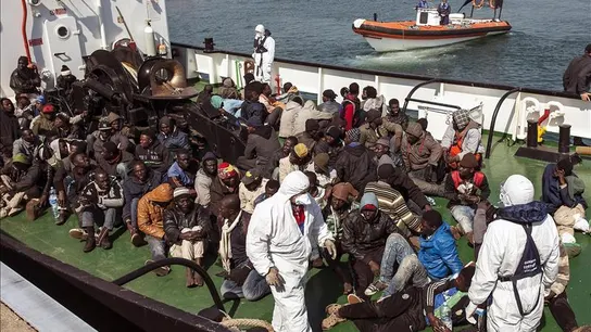 Rescate de inmigrantes en el Mediterráneo Rescate de inmigrantes en el Mediterráneo