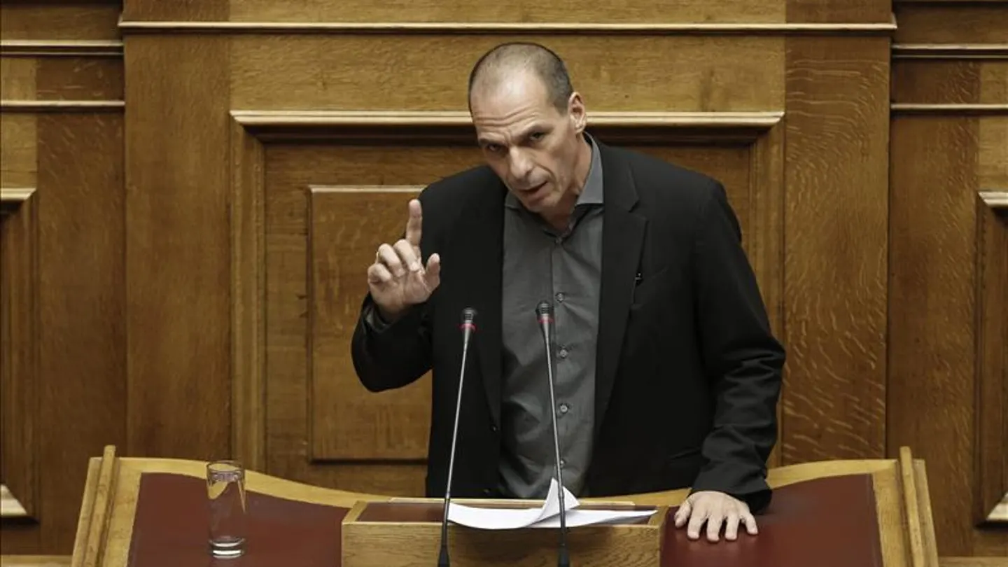 Varoufakis en el Congreso griego Varoufakis en el Congreso griego