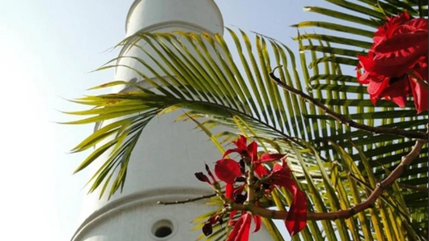 Torre Bhimsen de Katmandú, antes de que se derrumase Torre Bhimsen de Katmandú, antes de que se derrumase