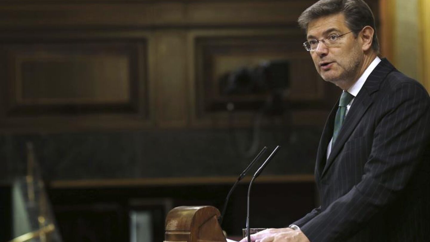 El ministro de Justicia, Rafael Catal&aacute;