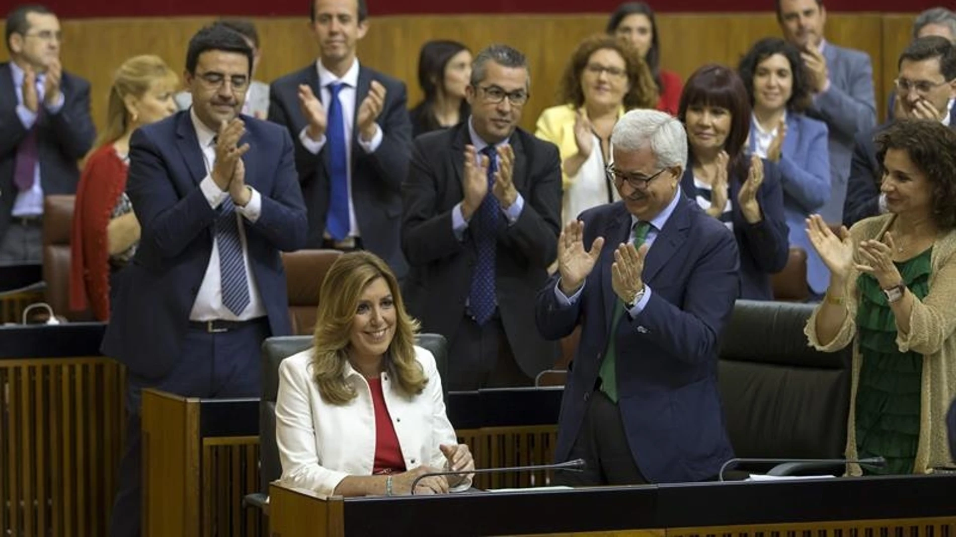 Susana Díaz en el Parlamento andaluz
