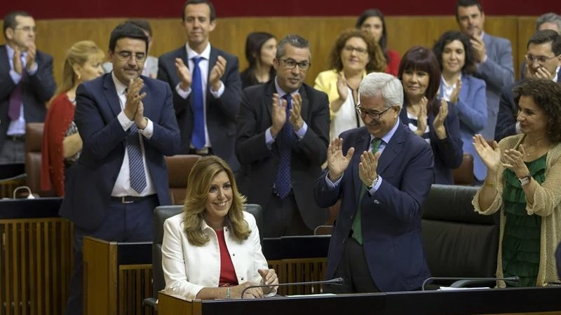 Susana Díaz en el Parlamento andaluz