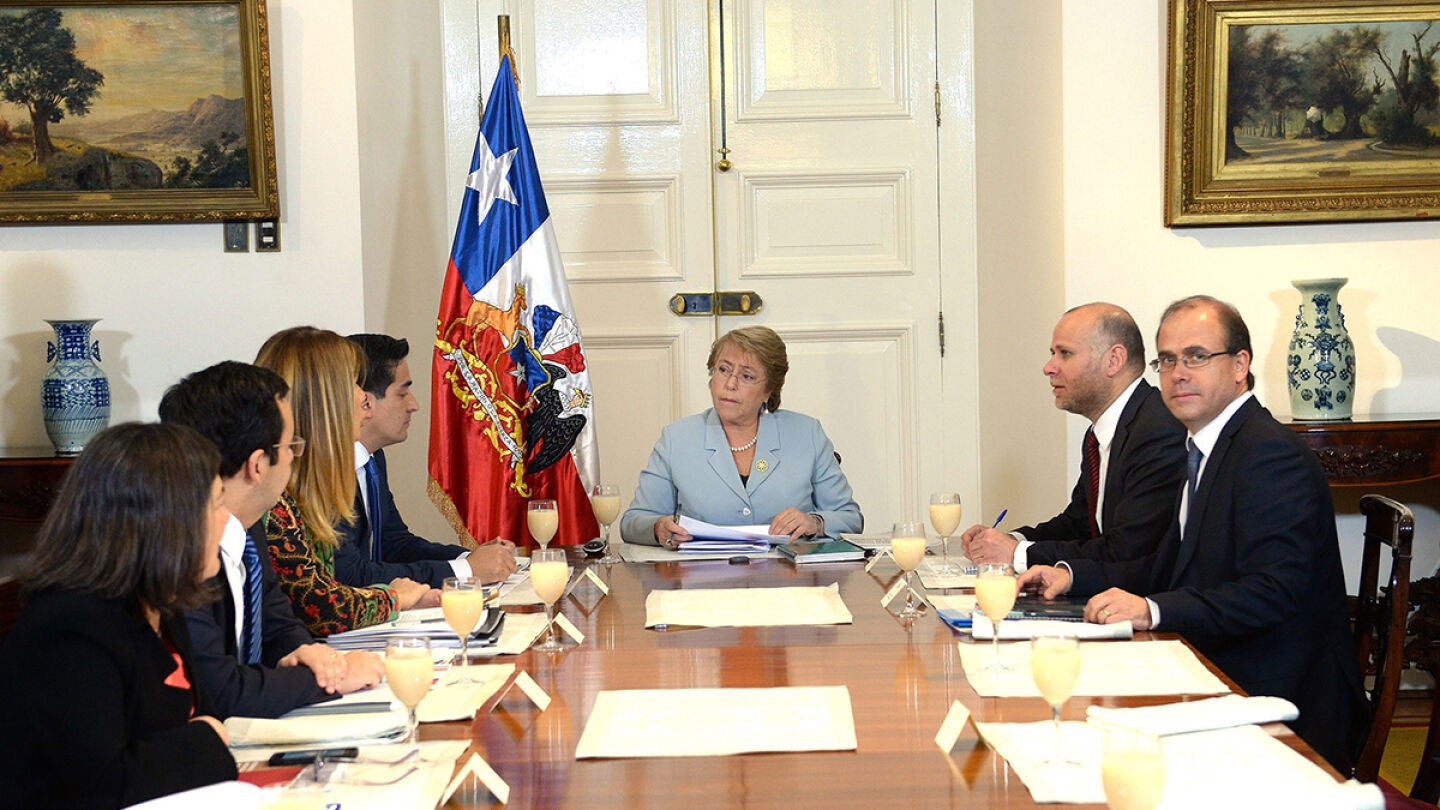 La presidenta de Chile, Michelle Bachelet