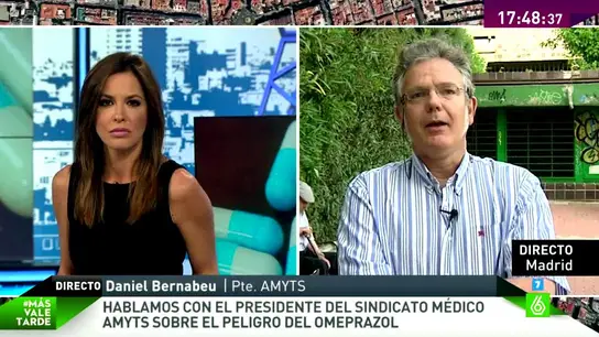Daniel Bernabéu: "Cualquier tratamiento a largo plazo tiene riesgos, incluyendo el Omeprazol" Daniel Bernabéu: "Cualquier tratamiento a largo plazo tiene riesgos, incluyendo el Omeprazol"