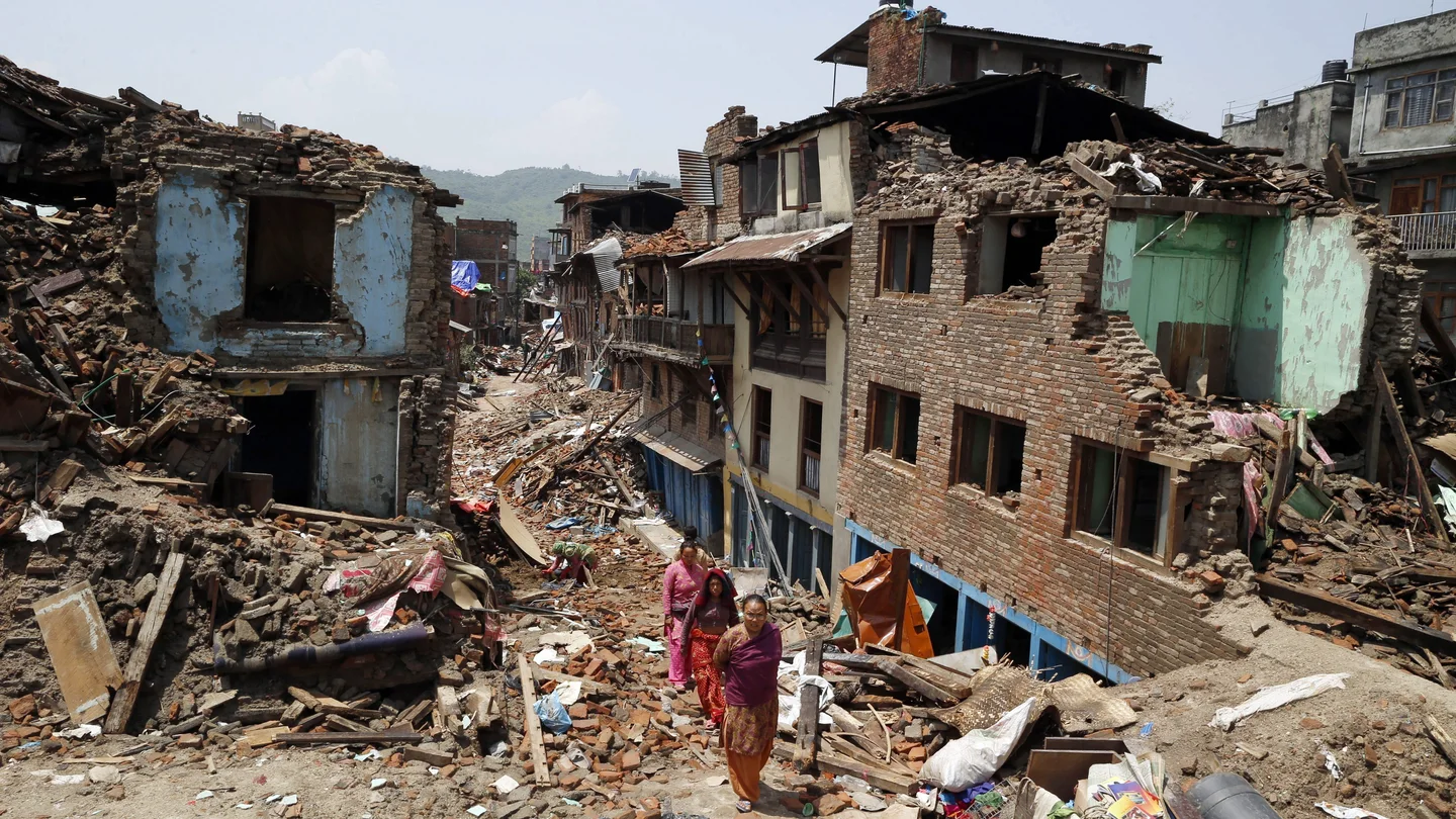 Nepal antes del segundo terremoto de 7,4 grados Nepal antes del segundo terremoto de 7,4 grados
