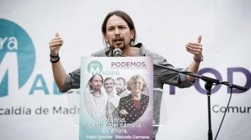 Pablo Iglesias endurece su discurso electoral y carga contra "corruptos y ladrones"