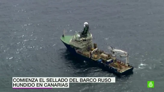 Robots comienzan a taponar las fugas de fuel del barco ruso hundido en Canarias Robots comienzan a taponar las fugas de fuel del barco ruso hundido en Canarias