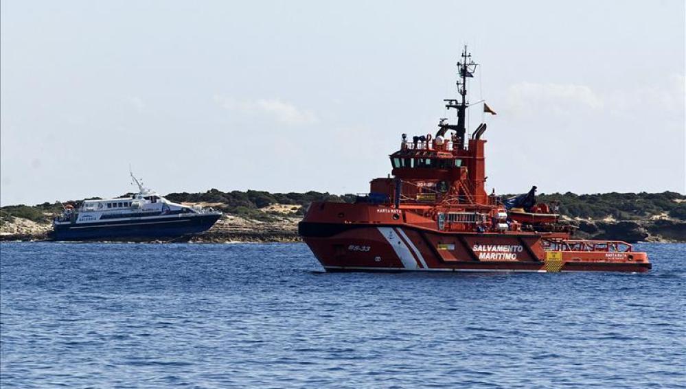 Barco de Salvamento Marítimo en Formentera