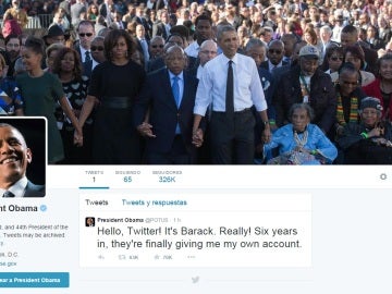 Nueva cuenta personal de Barack Obama en Twitter