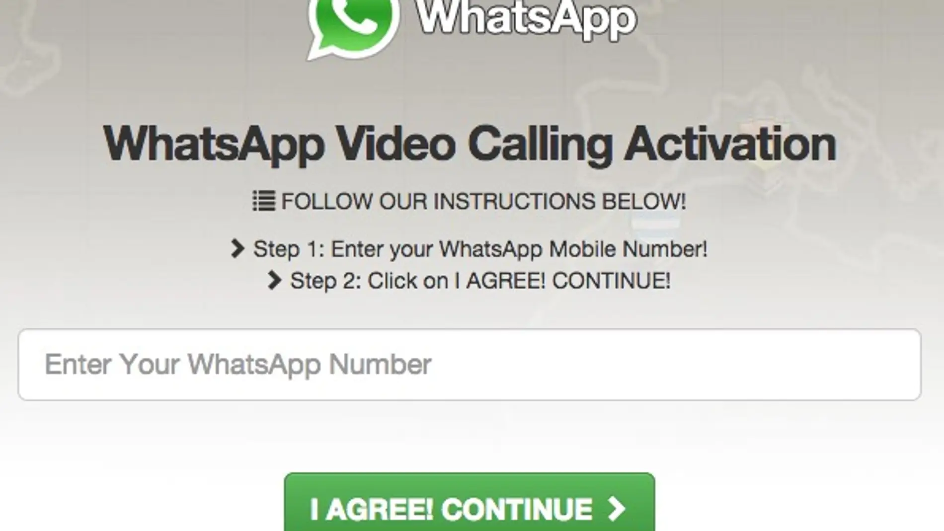 Captura de la web de la nueva amenaza de seguridad en WhatsApp