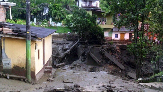 Municipio de Salgar despu&eacute;s de la tragedia