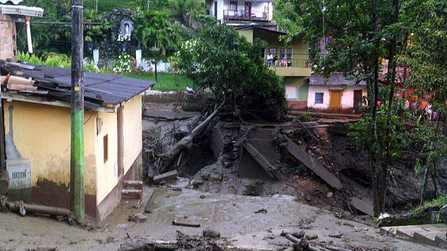 Municipio de Salgar despu&eacute;s de la tragedia