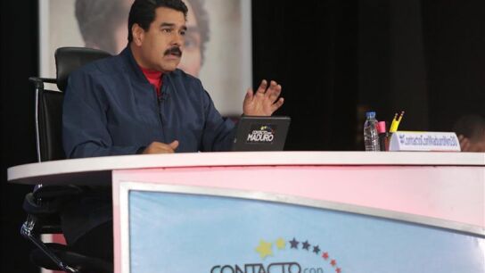 Nicol&aacute;s Maduro, en su programa de televisi&oacute;n 'En Contacto Con Maduro'