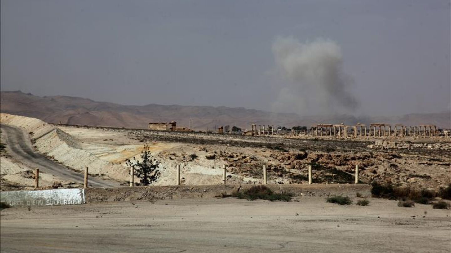 Vista de la ciudad de Palmira, Siria