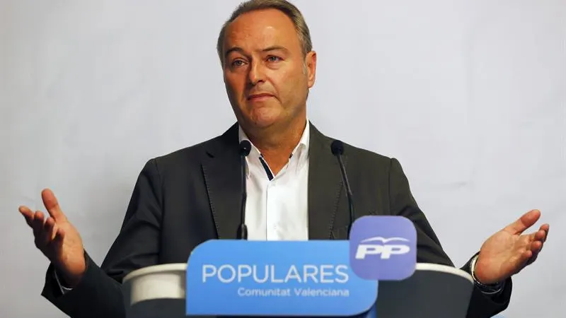 El candidato del PP a la presidencia de la Generalitat, Alberto Fabra