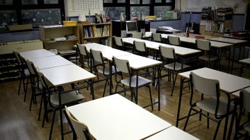 Un aula vacía de un colegio