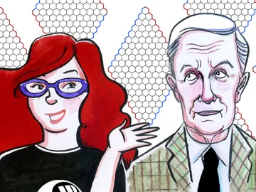 Clara Grima y John Nash Clara Grima y John Nash