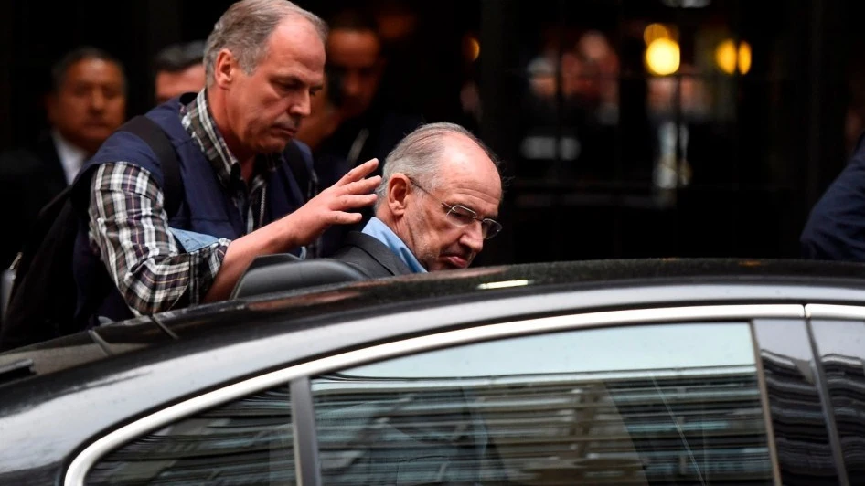 Rodrigo Rato tras ser detenido