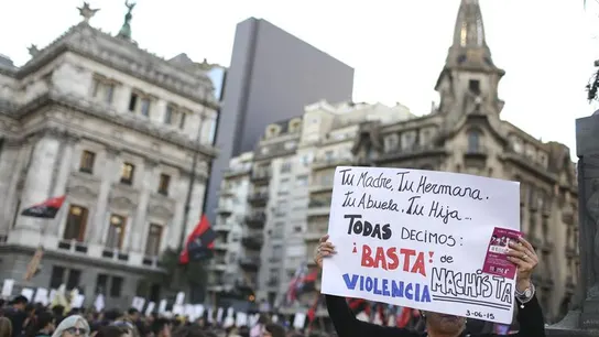 Protesta contra la violencia de género en Argentina Protesta contra la violencia de género en Argentina