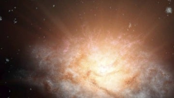 Representación artística de la galaxia WISE J224607.57-052635.0