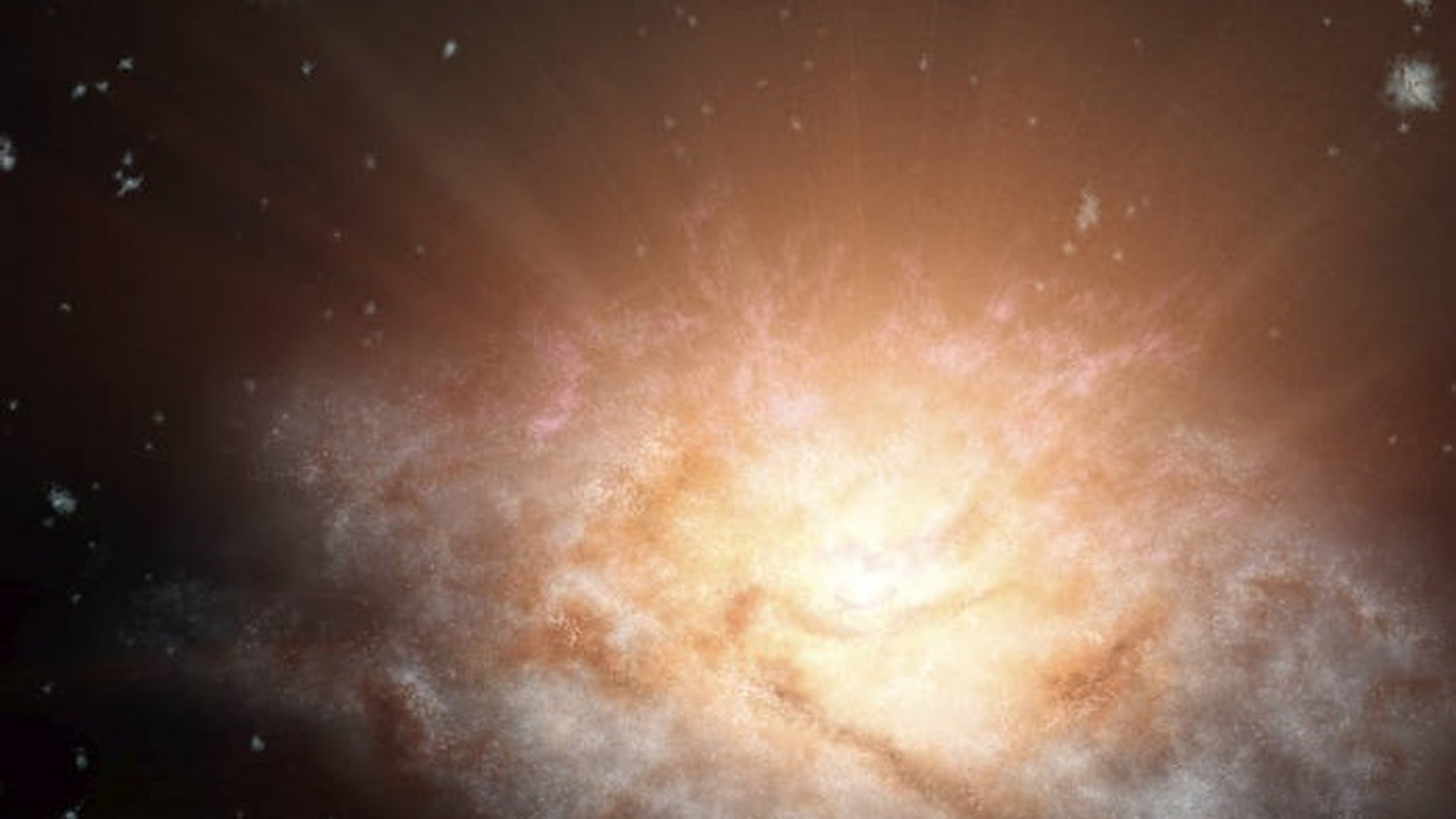 Representación artística de la galaxia WISE J224607.57-052635.0
