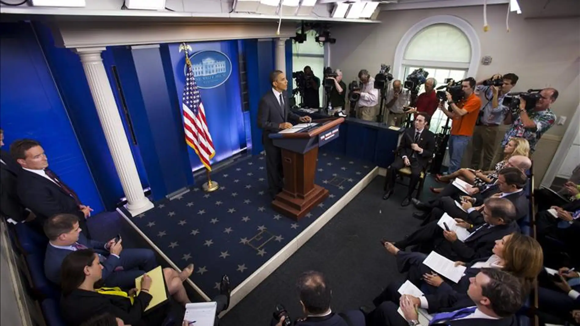 sala de prensa de la Casa Blanca