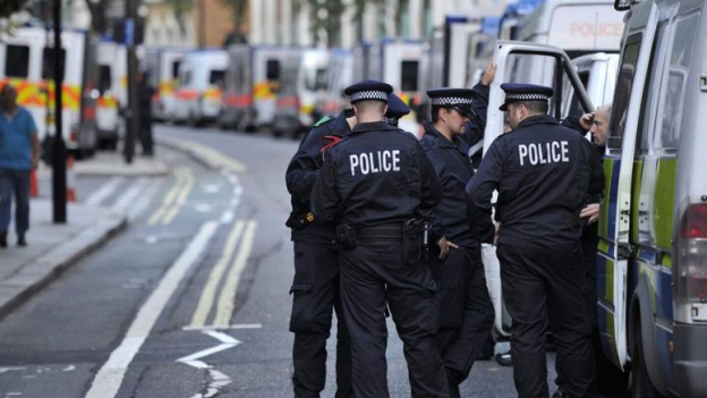 Agentes de la polic&iacute;a de Londres