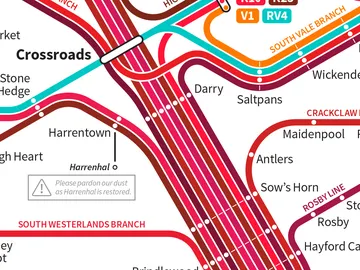 Mapa de metro de Juego de tronos Mapa de metro de Juego de tronos