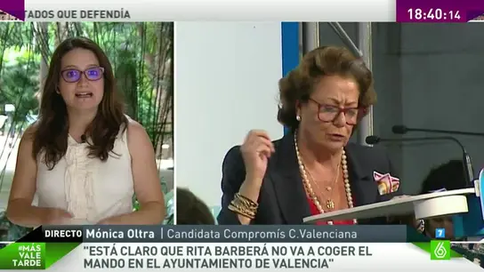 Mónica Oltra en MVT Mónica Oltra en MVT