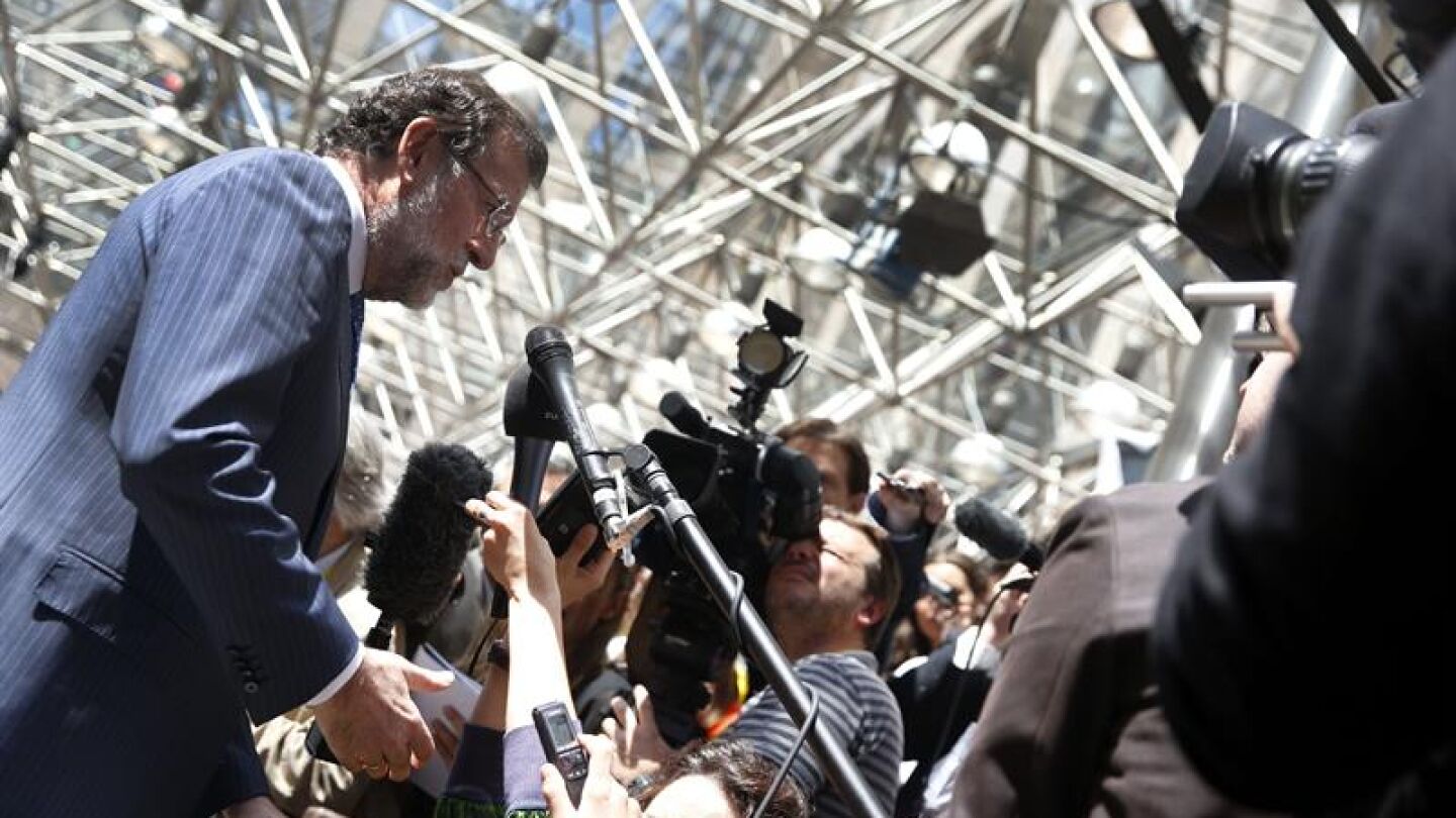 Mariano Rajoy habla ante los medios