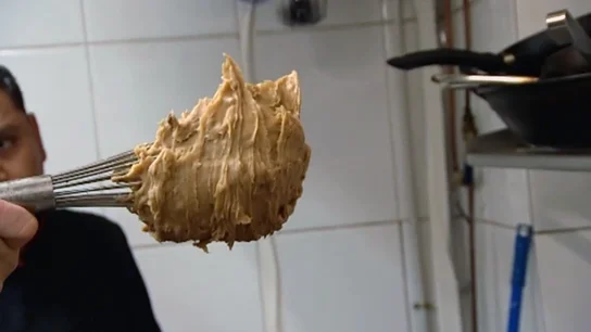 La 'argamasa' de las croquetas de 'La Corte' La 'argamasa' de las croquetas de 'La Corte'