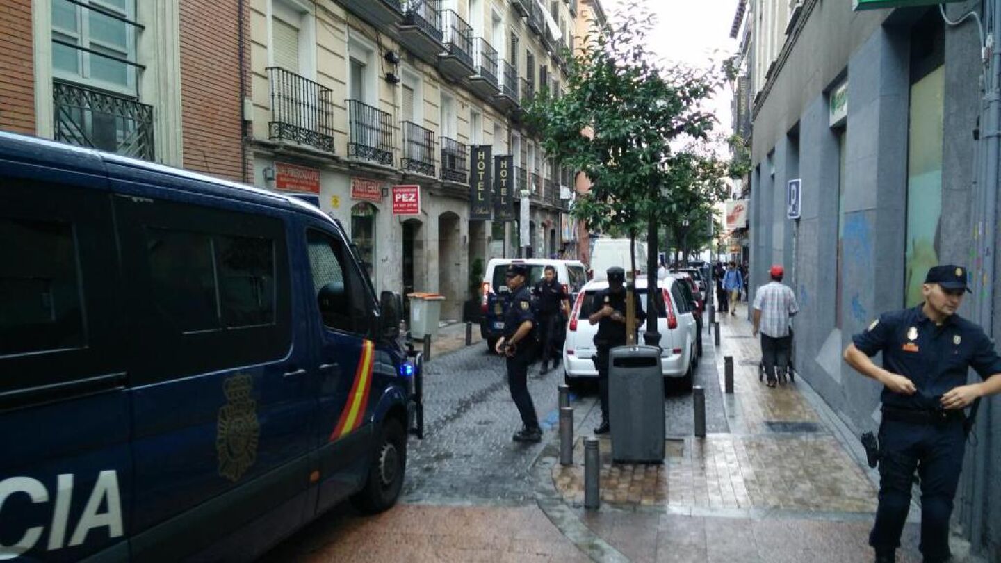 Imagen del desalojo del Patio Maravillas