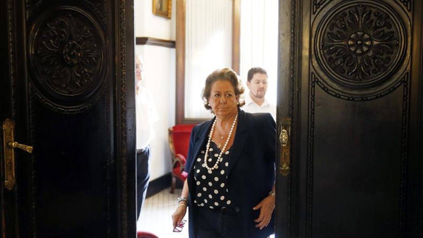 Rita Barber&aacute; antes de su &uacute;ltimo pleno en Valencia