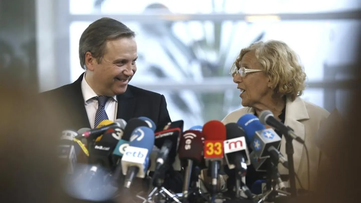 Manuela Carmena y Antonio Miguel CArmona Manuela Carmena y Antonio Miguel CArmona